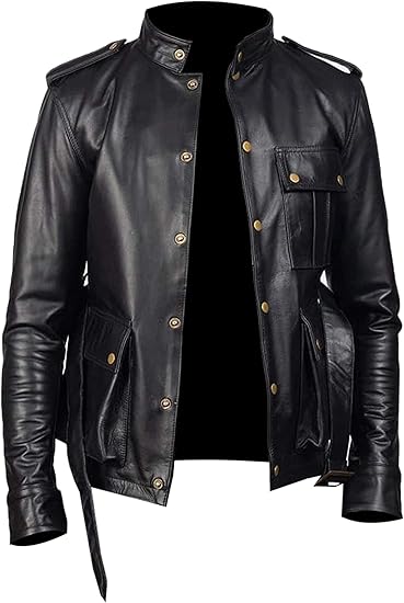 CHICAGO-FASHIONS German Military Officer Leather Coat - Mens